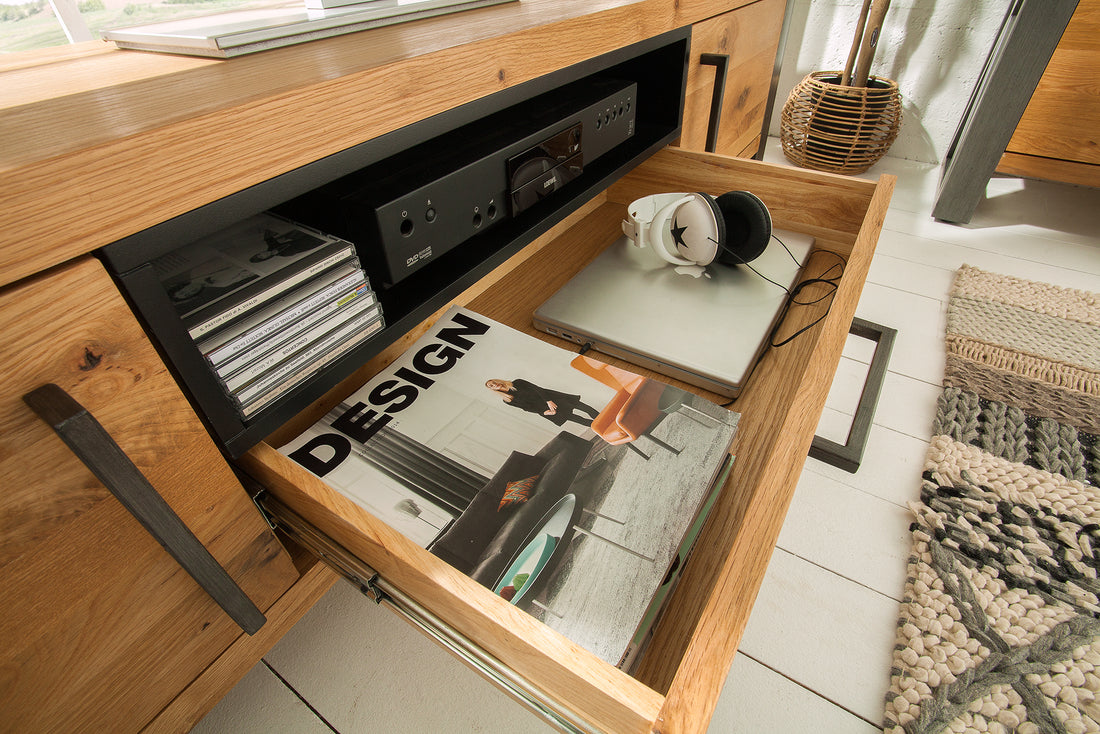 TV Stand Viking 200cm Wild Oak Wood Natural