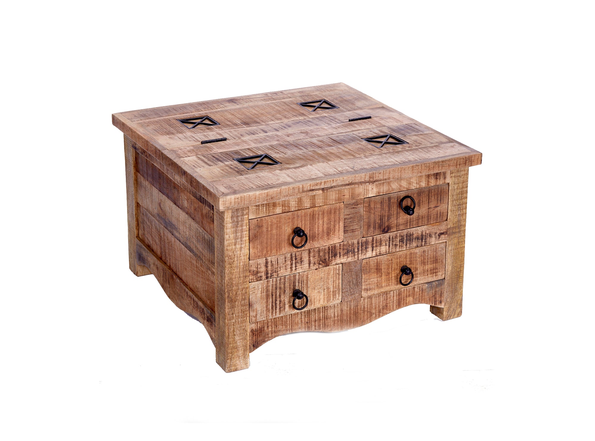 Coffee Table Blacksmith 70cm Mango Wood Natural