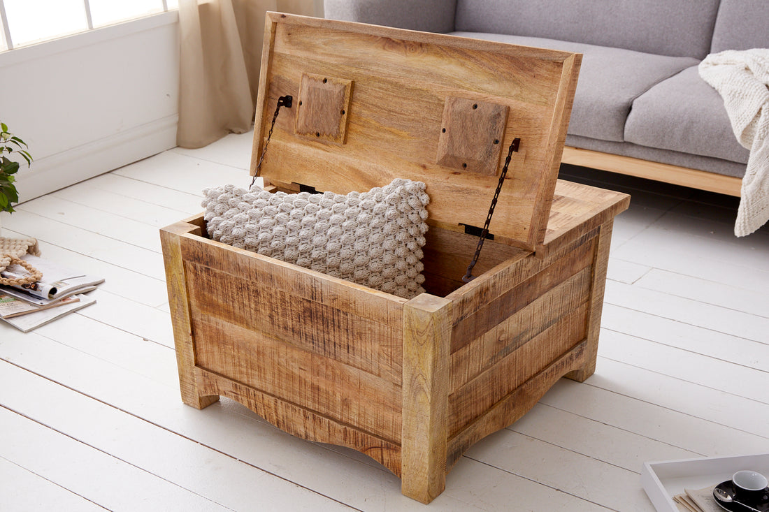 Coffee Table Blacksmith 70cm Mango Wood Natural