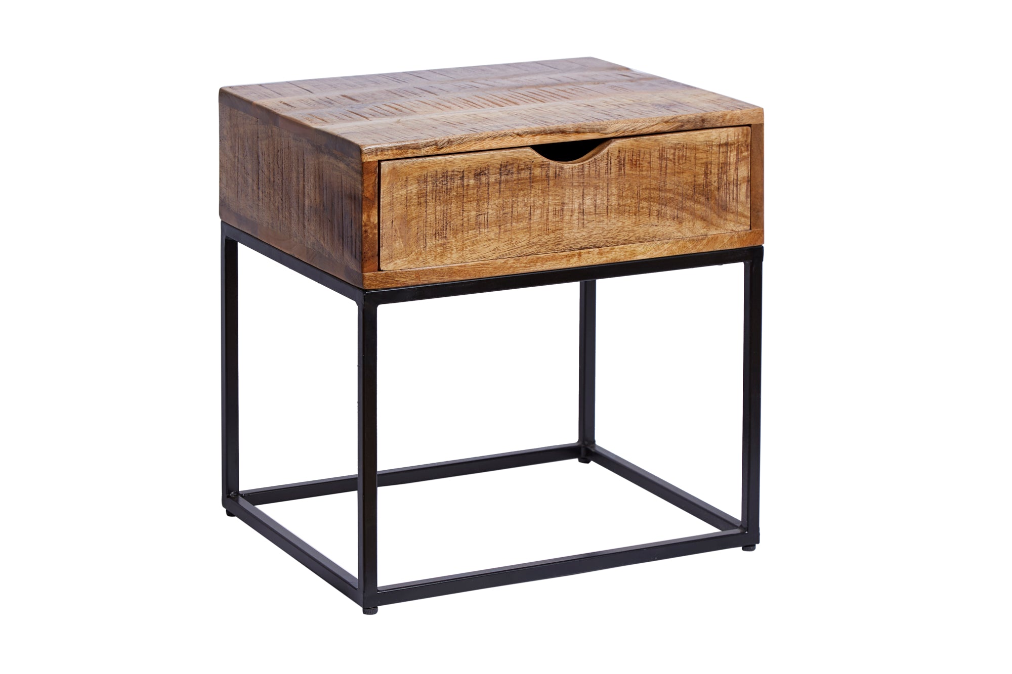 Bedside Table Blacksmith 45cm Mango Wood Natural