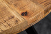 Round Dining Table Blacksmith 120cm Mango Wood Natural