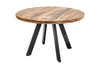 Round Dining Table Blacksmith 120cm Mango Wood Natural