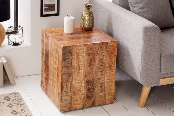 Side Table Fortress 40cm Natural Mango