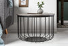 Side Table Fortress Loft 40cm Mango Wood Grey