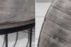 Side Table Fortress Loft 40cm Mango Wood Grey