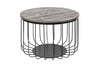 Side Table Fortress Loft 40cm Mango Wood Grey