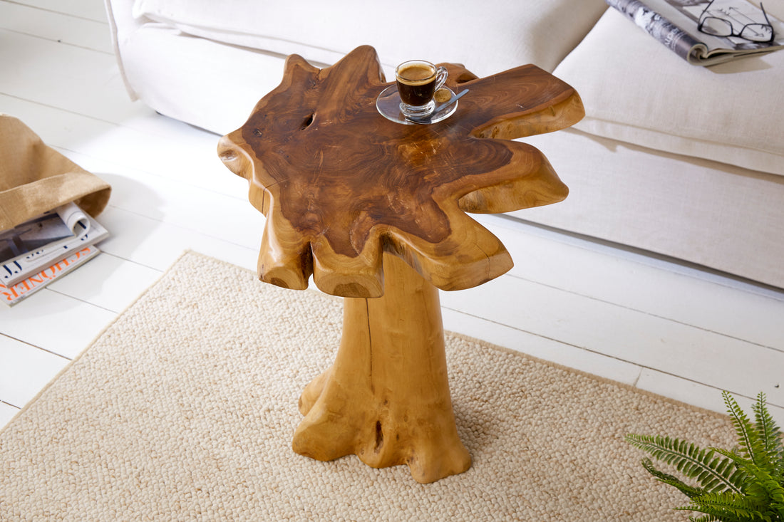 Coffee Table Root 60cm Teak Wood Brown