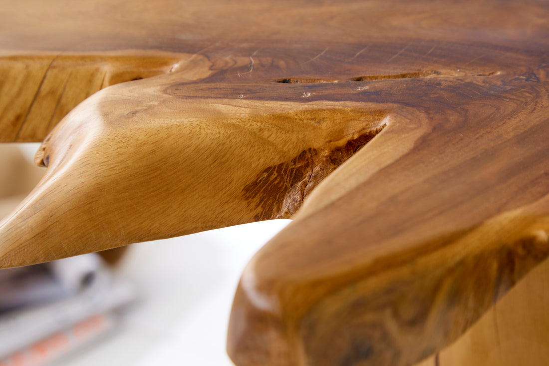 Side Table Root 60cm Teak Wood Brown