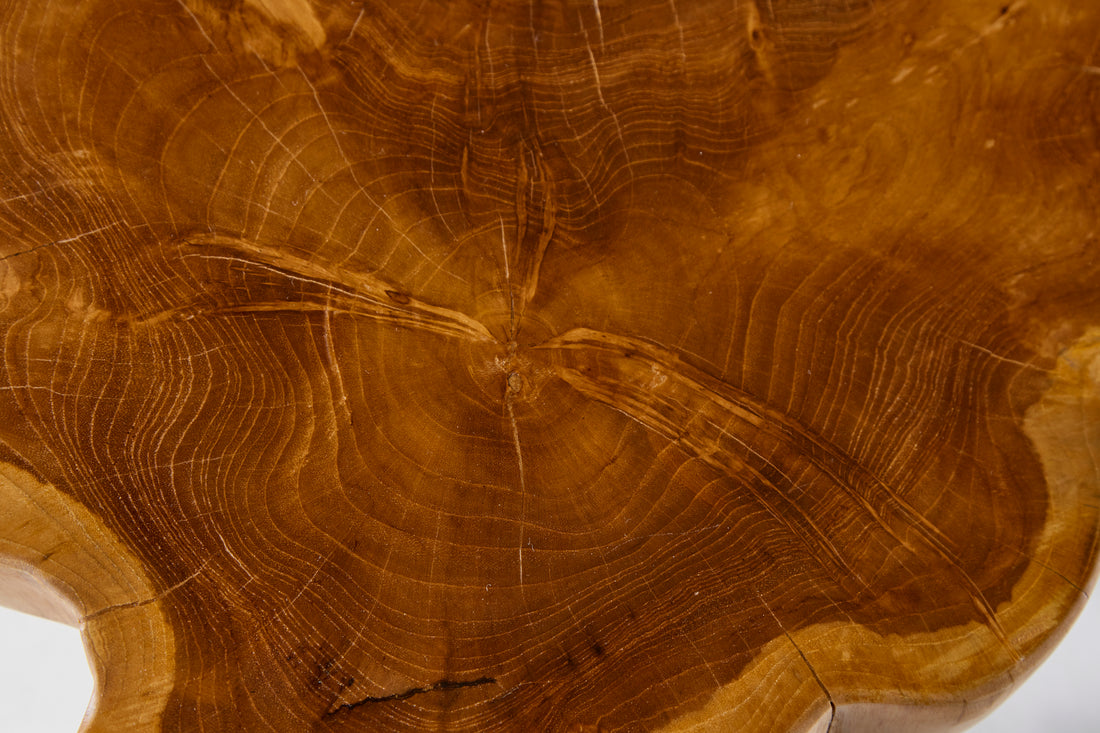 Coffee Table Root 50cm Teak Wood Brown