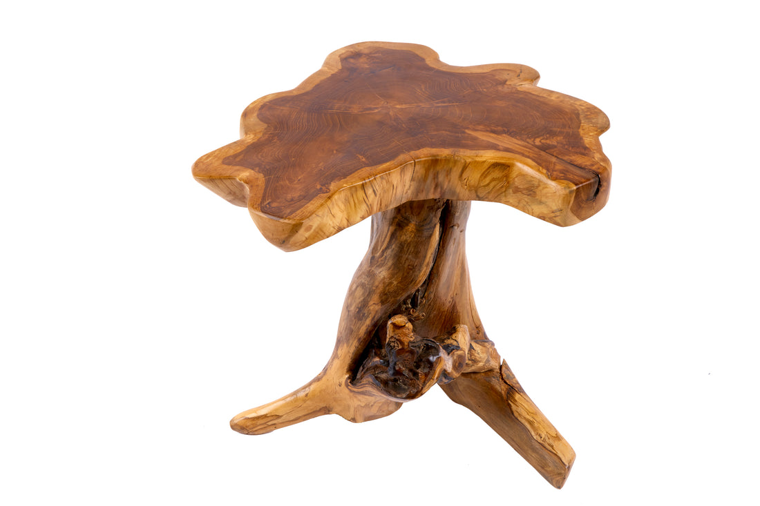 Coffee Table Root 50cm Teak Wood Brown