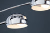 Five Lights Floor Lamp 200cm Chrome