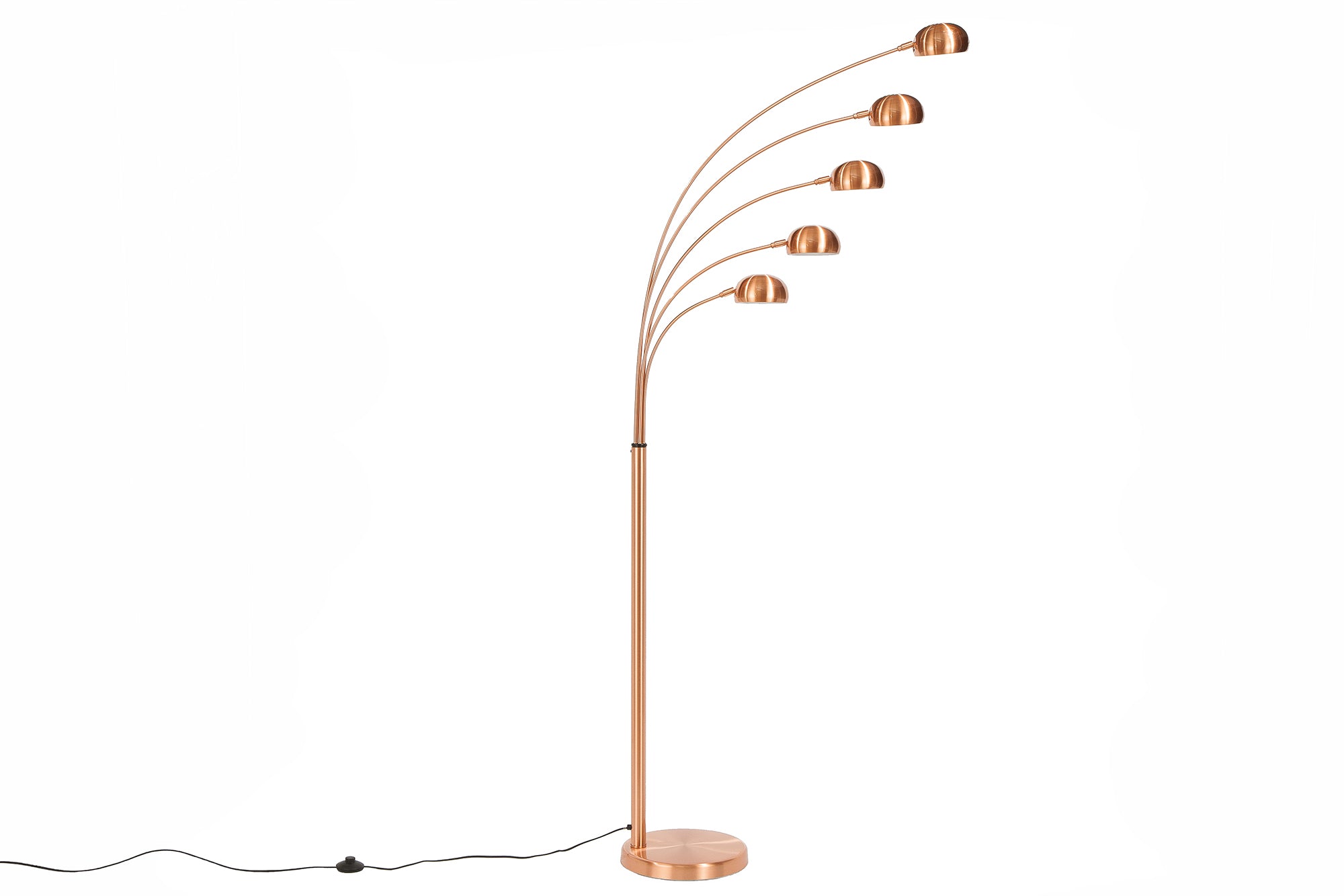 Five Lights Floor Lamp 200cm Copper