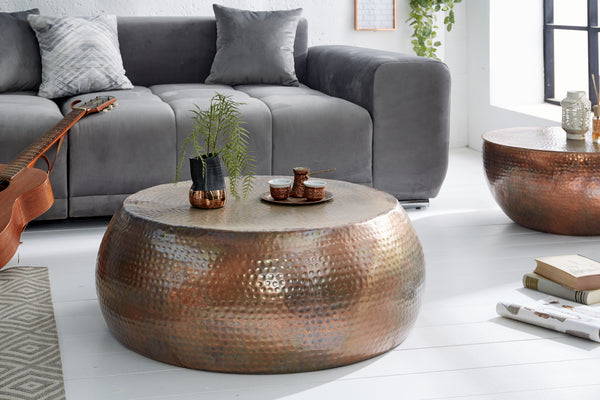 Coffee Table Orient 80cm Flamed Copper