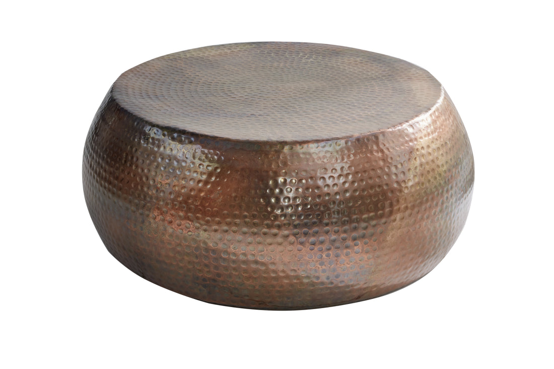 Round Coffee Table Orient 80cm Flamed Copper
