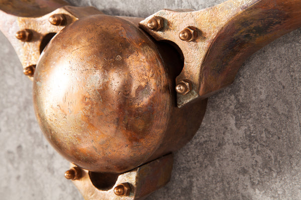 Decorative Propeller Screw III 60cm Metal Copper