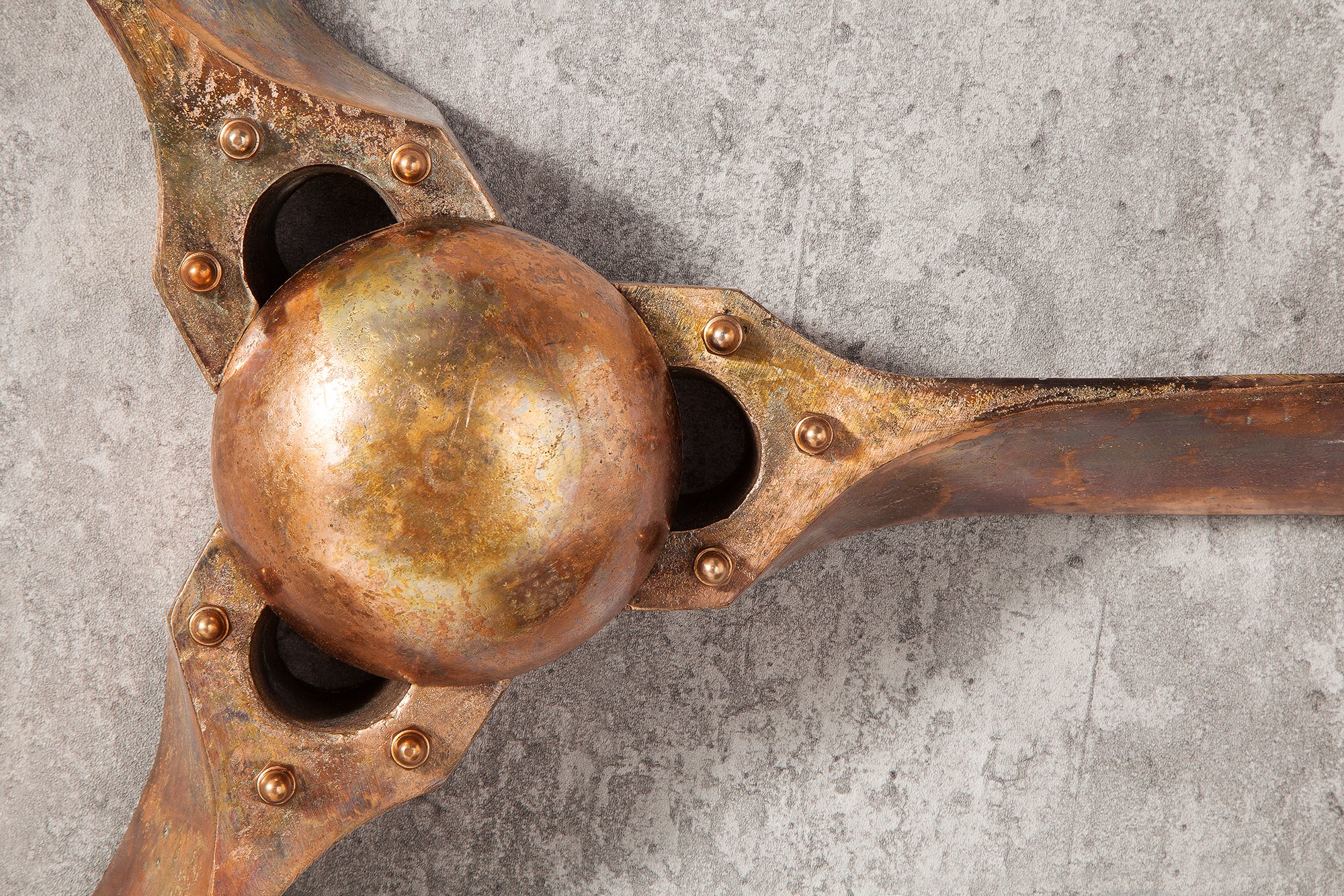 Decorative Propeller Screw III 97cm Metal Copper