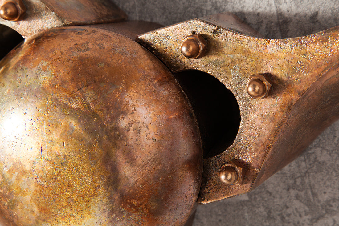 Decorative Propeller Screw III 97cm Metal Copper