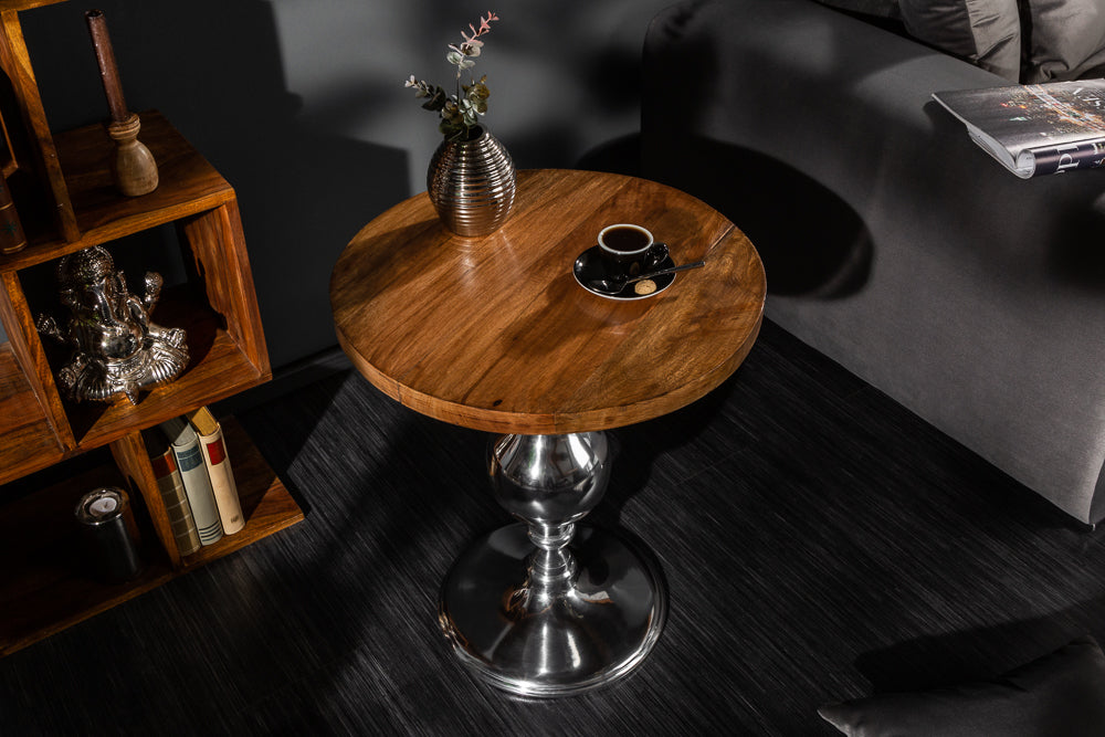 Round Side Table Extravagancia 60cm Mango Wood Natural