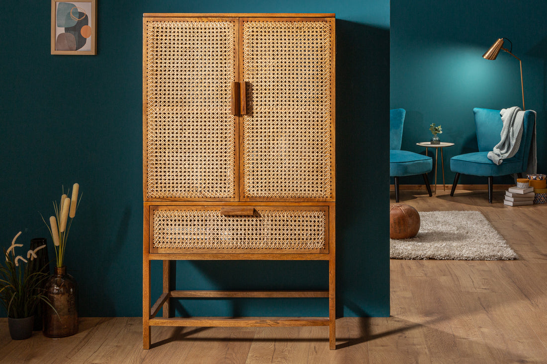 Cabinet Bamboo Lounge 140cm Mango Wood Natural