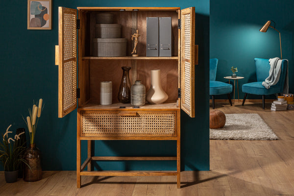 Cabinet Bamboo Lounge 140cm Mango Wood Natural