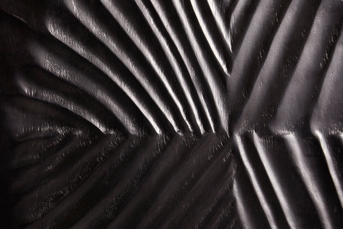 Cabinet Fossil 120cm Mango Wood Black