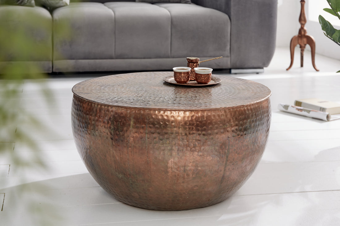 Coffee Table Orient II 60cm Copper Flamed