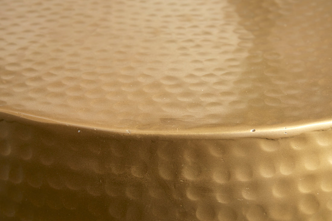 Round Coffee Table Orient 60cm Metal Gold