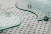 Coffee Table Quartz 90cm Glass