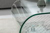 Coffee Table Quartz 90cm Glass