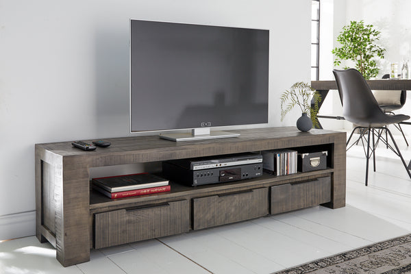 TV Stand Blacksmith 170cm Mango Wood Grey