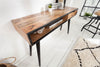 Console Table Industrial 120cm Mango Wood Brown