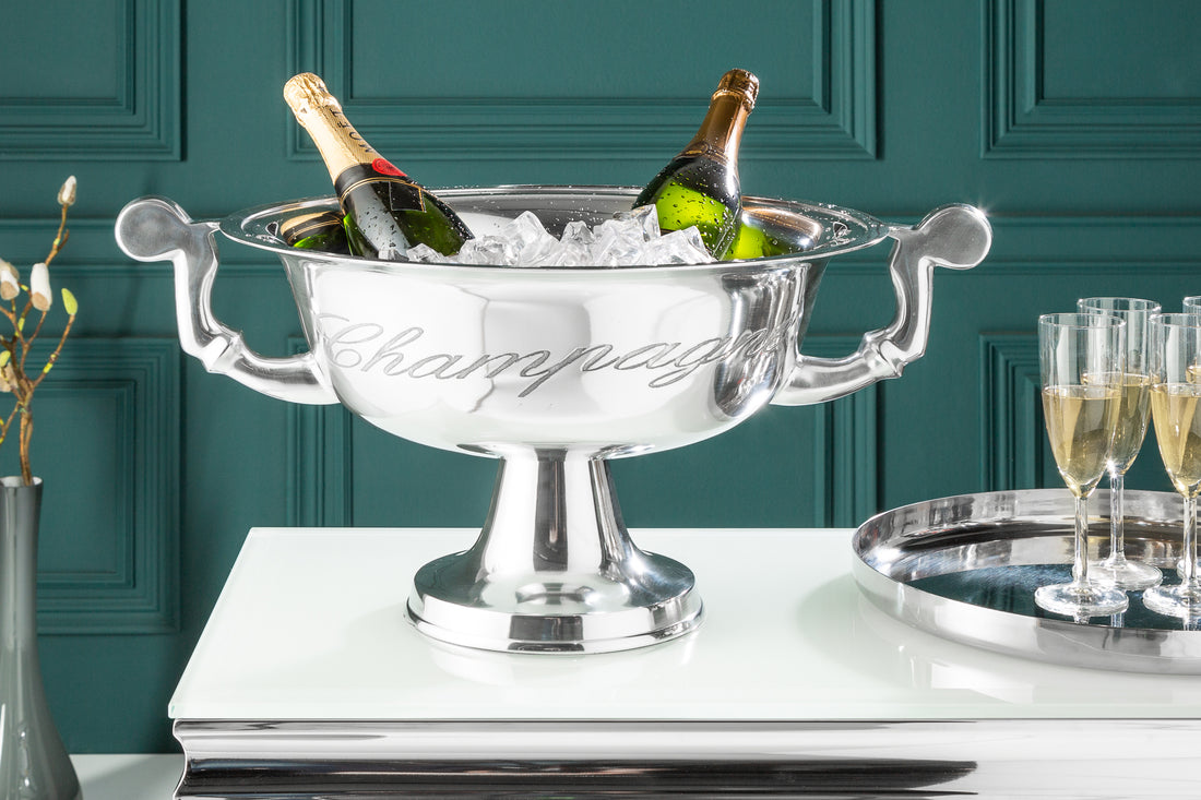 Champagne Cooler 65cm Silver