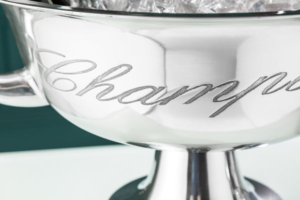 Champagne Cooler 40cm Metal Chrome