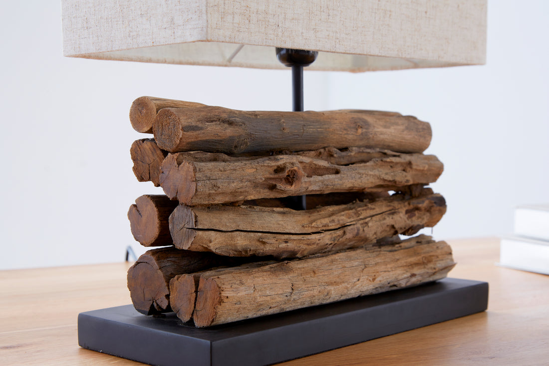 Table Lamp Perifere 40cm Driftwood Beige
