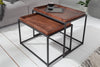 Nesting Coffee Table Elements Set of 2 Mocha Beech Tray