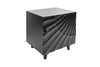 Bedside Table Fossil 50cm Mango Wood Black