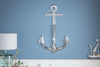 Wall Decoration Anchor 90cm Silver