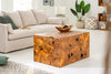 Coffee Table Root Square 90cm Teak Wood Brown