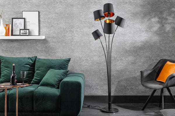 Levels Floor Lamp 176cm Metal Black