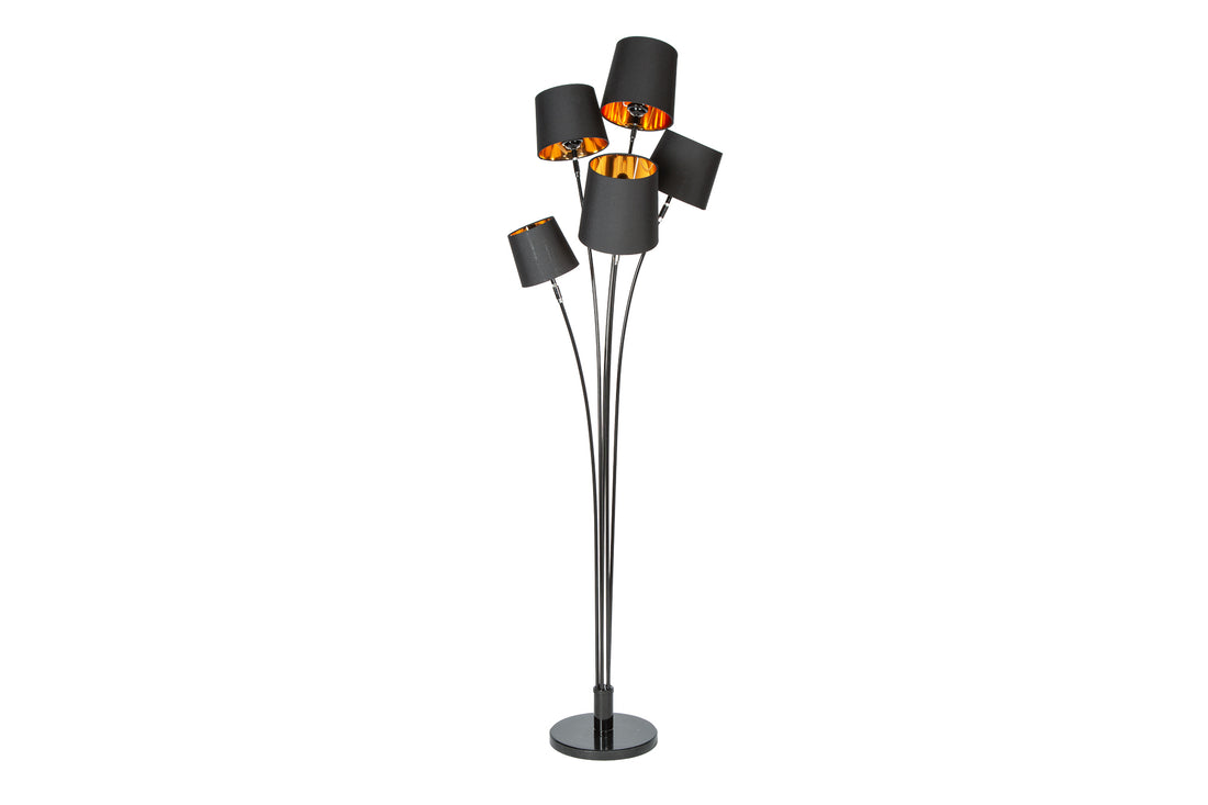 Floor Lamp Levels 176cm Metal Black