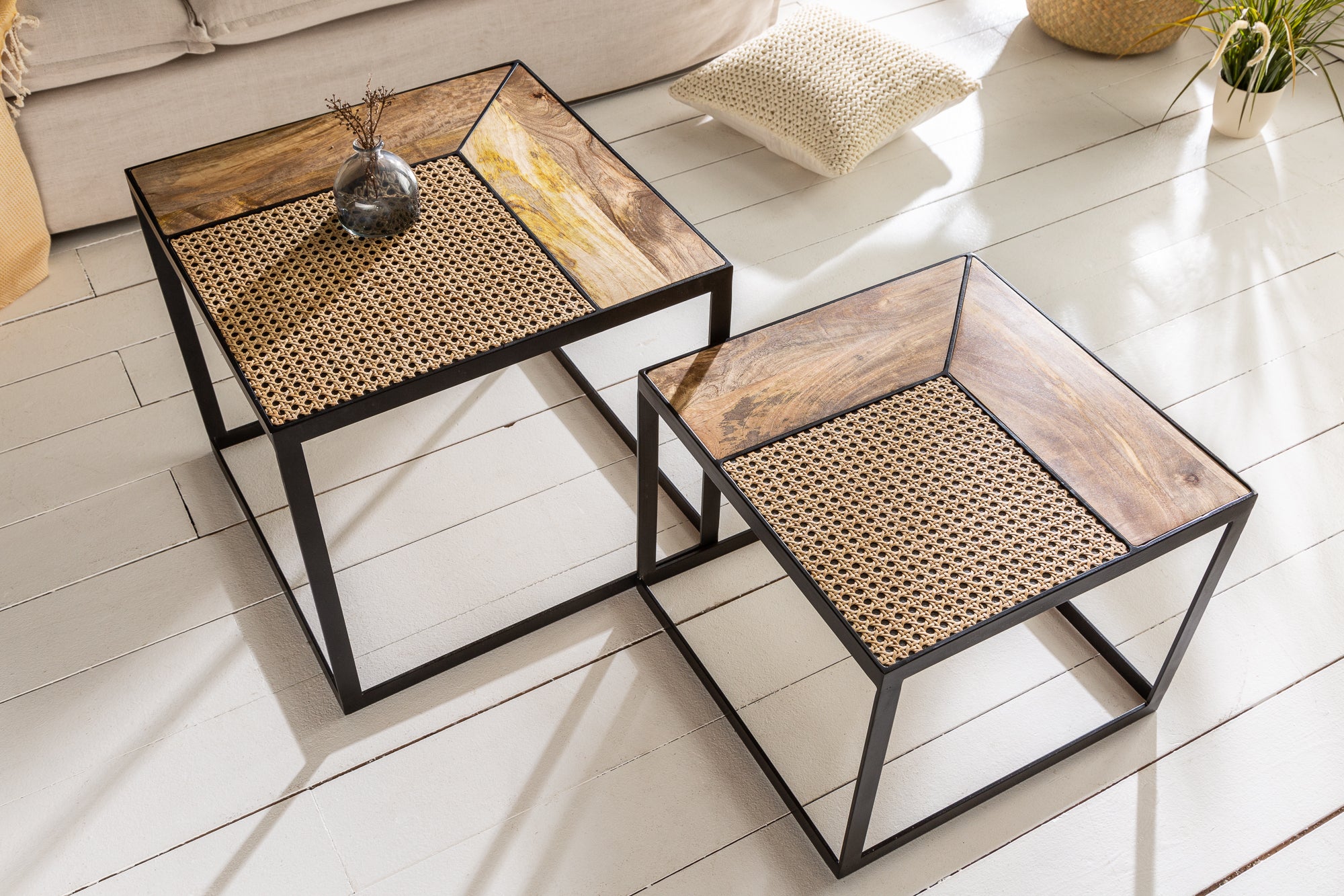 Coffee Table Vienna Lounge Square Set of 2