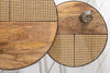 Set Of 2 Round Nesting Coffee Tables Vienna 50cm/70cm Mango Wood Natural