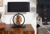 Table Lamp Elements 58cm Acacia Wood Black