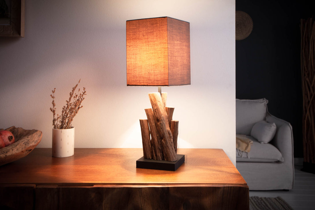 Table Lamp Pure Nature 45cm Brown Driftwood