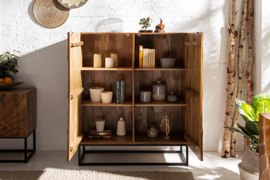 Cabinet Fossil 120cm Mango Wood Brown
