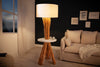 Floor Lamp Servant 153cm Longan Wood Natural