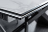 Dining Table Galactic 180-220-260cm Ceramic White Marble Look