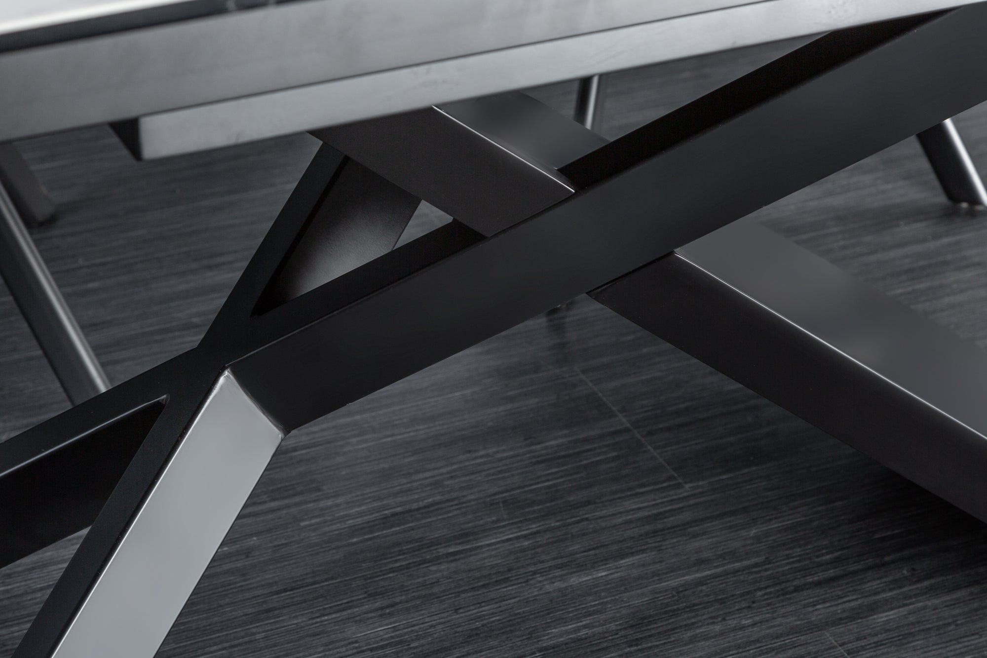 Dining Table Galactic 180-220-260cm Ceramic White Marble Look
