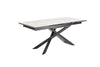 Dining Table Galactic 180-220-260cm Ceramic White Marble Look