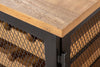 Wine Cabinet Connoisseur 127 cm Pine Wood Natural